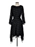 Club Monaco 100% Polyester Polka Dots Black Cocktail Dress Size XS - photo 2