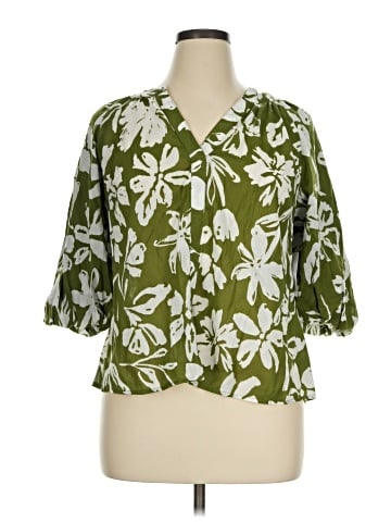 Sonoma Goods for Life 3/4 Sleeve Blouse (view 1)