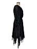 Club Monaco 100% Polyester Polka Dots Black Cocktail Dress Size XS - photo 4