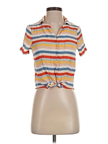 Elodie Short Sleeve Button-Down Shirt (view 1)