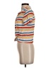 Elodie 100% Rayon Stripes Orange Short Sleeve Button-Down Shirt Size XS - photo 5