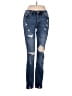 KANCAN JEANS Hearts Blue Jeans Size 9 - photo 1