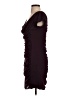 Express 100% Polyester Solid Burgundy Cocktail Dress Size S - photo 5