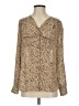 Classiques Entier Tweed Brown Long Sleeve Blouse Size S - photo 1