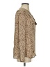 Classiques Entier Tweed Brown Long Sleeve Blouse Size S - photo 4