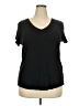 Sejour Black Short Sleeve Top Size 2X - photo 1