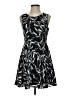 Express 100% Polyester Graphic Black Casual Dress Size 4 - photo 1