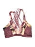 Unbranded Print Burgundy Swimsuit Top Size XS - photo 1