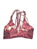Unbranded Print Burgundy Swimsuit Top Size XS - photo 2