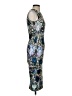 H&M Print Blue Cocktail Dress Size 4 - photo 4