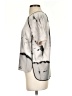 Cooper & Ella 100% Polyester Graphic Silver Short Sleeve Blouse Size XS (0) - photo 5