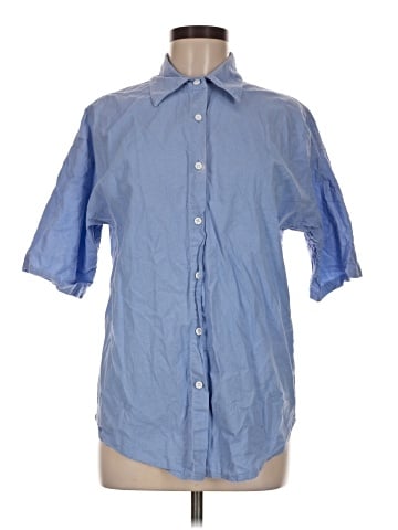 Unbranded 3/4 Sleeve Button-Down Shirt (view 1)