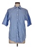 Unbranded 100% Cotton Blue 3/4 Sleeve Button-Down Shirt Size M - photo 1