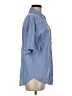 Unbranded 100% Cotton Blue 3/4 Sleeve Button-Down Shirt Size M - photo 4