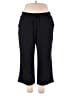 Lands' End Solid Black Casual Pants Size L - photo 1