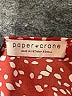 Paper Crane 100% Polyester Red 3/4 Sleeve Blouse Size XS - photo 7