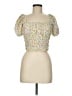 Elodie Yellow Short Sleeve Blouse Size M - photo 1