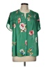 Daniel Rainn 100% Polyester Green Short Sleeve Blouse Size L - photo 1