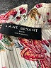 Lane Bryant 100% Polyester Floral Ivory Short Sleeve Blouse Size 26 - 28 Plus - photo 7