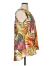 Melissa Paige 100% Polyester Tropical Green Sleeveless Blouse Size XL - photo 4