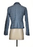Ann Taylor Factory 100% Polyester Tweed Blue Blazer Size 0 (petite) - photo 2