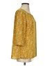 HD in Paris 100% Polyester Yellow 3/4 Sleeve Blouse Size 4 - photo 4