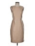 Ann Taylor 100% Polyester Solid Tan Cocktail Dress Size 2 Petite - photo 1