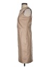 Ann Taylor 100% Polyester Solid Tan Cocktail Dress Size 2 Petite - photo 5