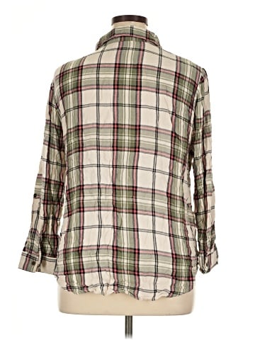 Faded Glory 3/4 Sleeve Button-Down Shirt (view 2)