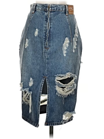ONE X ONETEASPOON Denim Skirt (view 2)