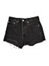 Levi's 100% Cotton Hearts Black Denim Shorts Size 26 waist - photo 1