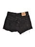 Levi's 100% Cotton Hearts Black Denim Shorts Size 26 waist - photo 2