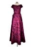 Xscape 100% Polyester Purple Cocktail Dress Size 10 - photo 2