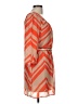 Bongo 100% Polyester Chevron-herringbone Orange Casual Dress Size M - photo 4