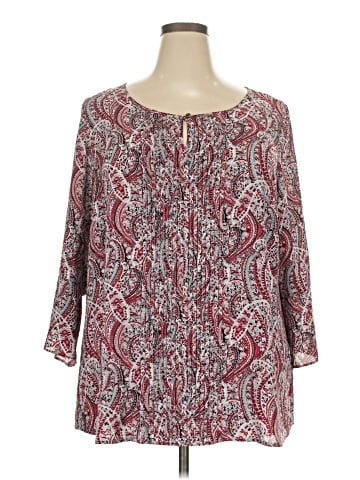 Roz & Ali 3/4 Sleeve Blouse (view 1)
