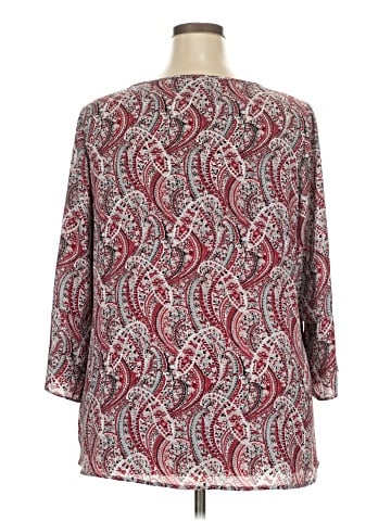 Roz & Ali 3/4 Sleeve Blouse (view 2)