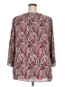 Roz & Ali 100% Polyester Red 3/4 Sleeve Blouse Size 2X - photo 2