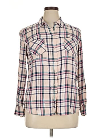 Merona Long Sleeve Button-Down Shirt (view 1)