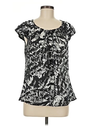AK Anne Klein Short Sleeve Blouse (view 1)
