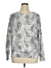retrology Animal Print Silver Pullover Sweater Size XL - photo 1