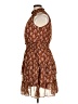 Taylor 100% Polyester Print Brown Cocktail Dress Size 14 - photo 5