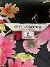 St. John Floral Black Long Sleeve Blouse Size 2 - photo 7