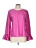 J.Crew 100% Polyester Pink Long Sleeve Blouse Size L - photo 1