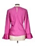J.Crew 100% Polyester Pink Long Sleeve Blouse Size L - photo 2