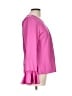 J.Crew 100% Polyester Pink Long Sleeve Blouse Size L - photo 4