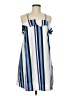 Sportmax Code Stripes Blue Casual Dress Size 6 - photo 1