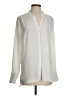 Guess 100% Polyester Stripes Ivory Long Sleeve Blouse Size S - photo 1