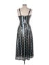 Walter Baker Chevron-herringbone Teal Cocktail Dress Size 6 - photo 2