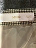 MNG Houndstooth Brown Casual Skirt Size S - photo 4