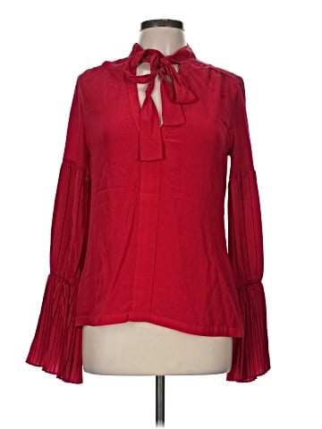 Alexis Long Sleeve Silk Top (view 1)